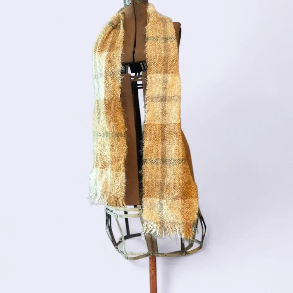 Vintage Cushendale mohair  and wool irish scarf